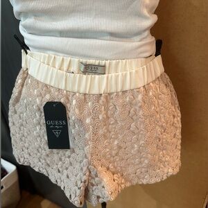 NWT guess crochet shorts